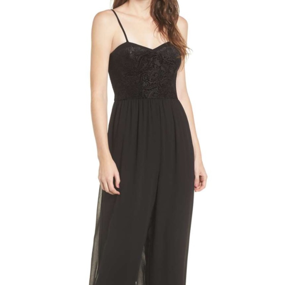 Velvet Bodice Jumpsuit